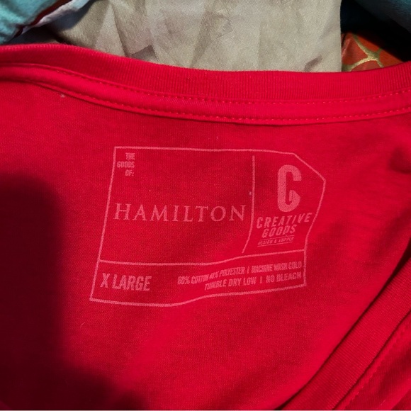 Hamilton Broadway Show Shirt .  Nice logo on the front. - Picture 9 of 10